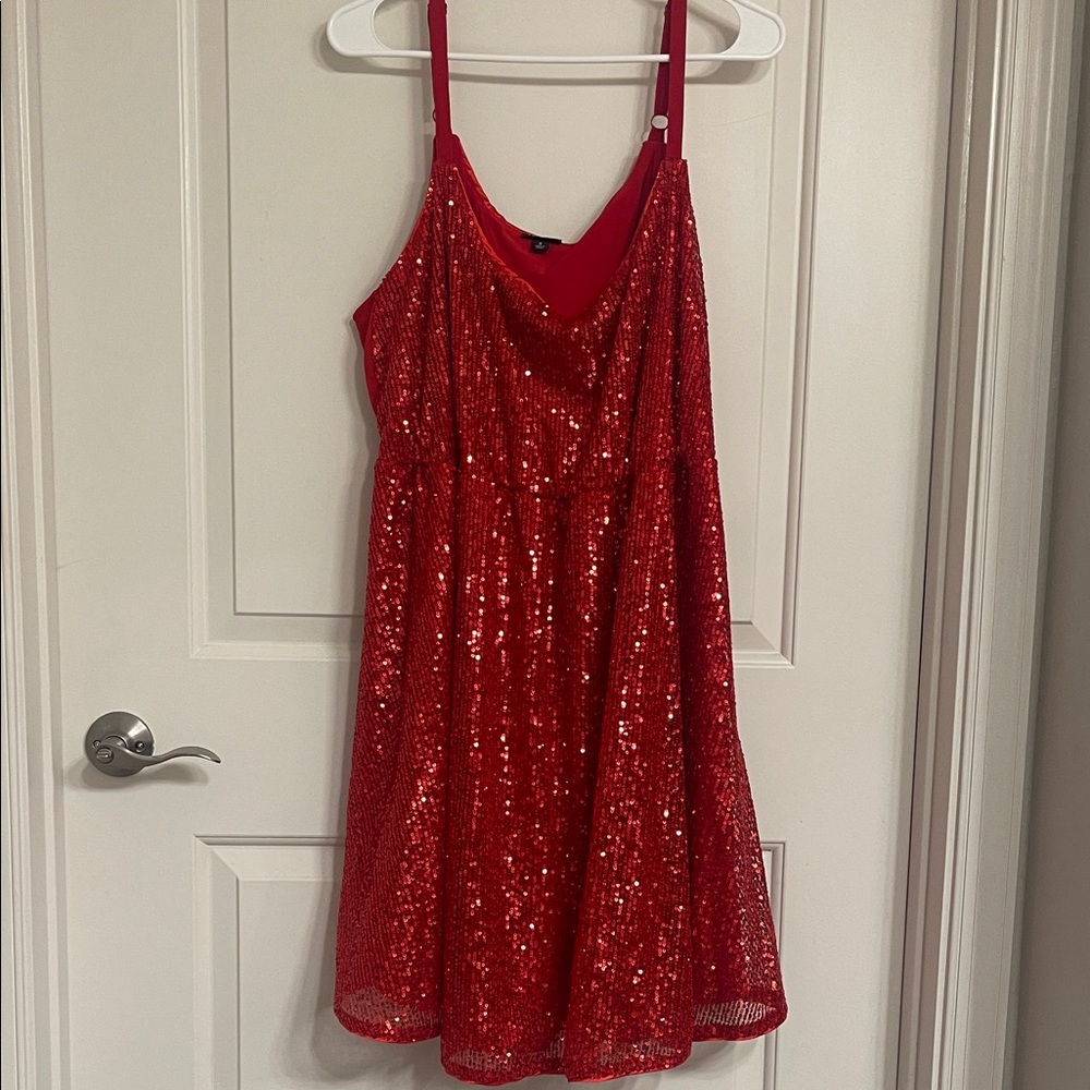 Torrid size 2 Red Sequin Dress